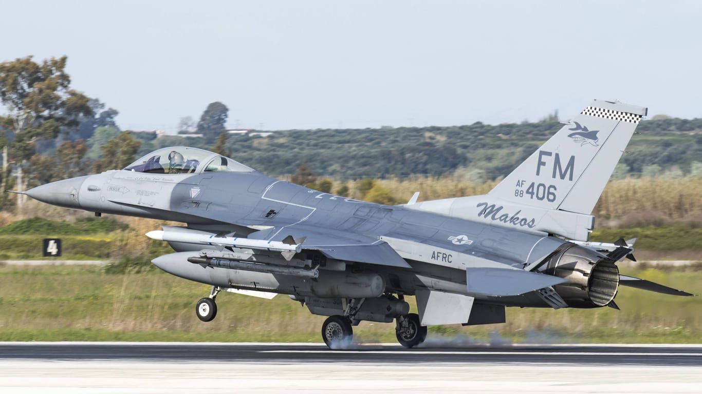 F-16 Kampfjet der US-Luftwaffe (Symbolbild).