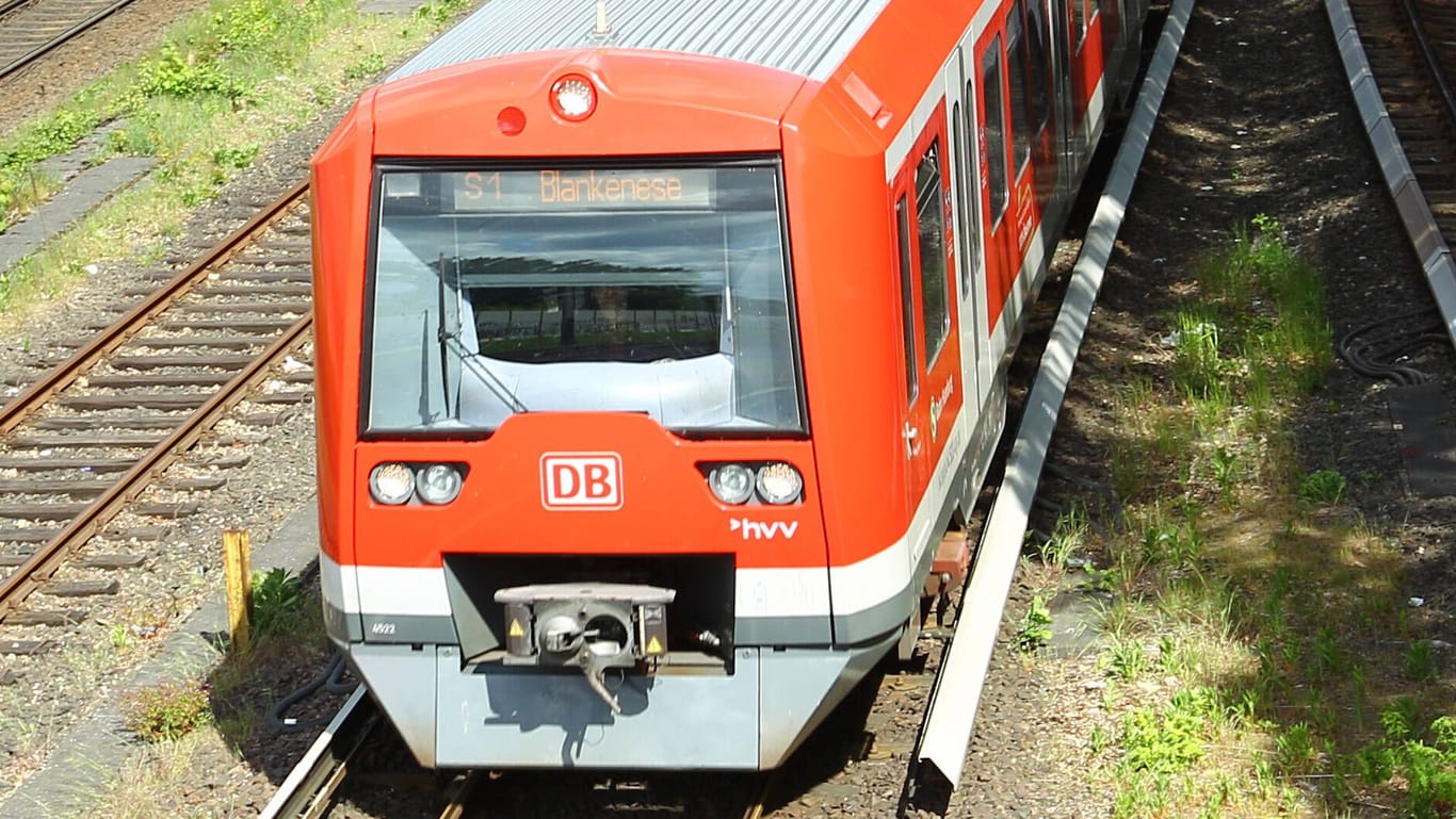 Eine S-Bahn der Linie S1 (Symbolbild): Auf der Fahrt zwischen Hasselbrook und Wandsbeker Chaussee musste der Zug notbremsen.