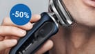 Im Amazon-Angebot: Sparen Sie heute bei elektrischen Rasierern von Braun viel Geld.
