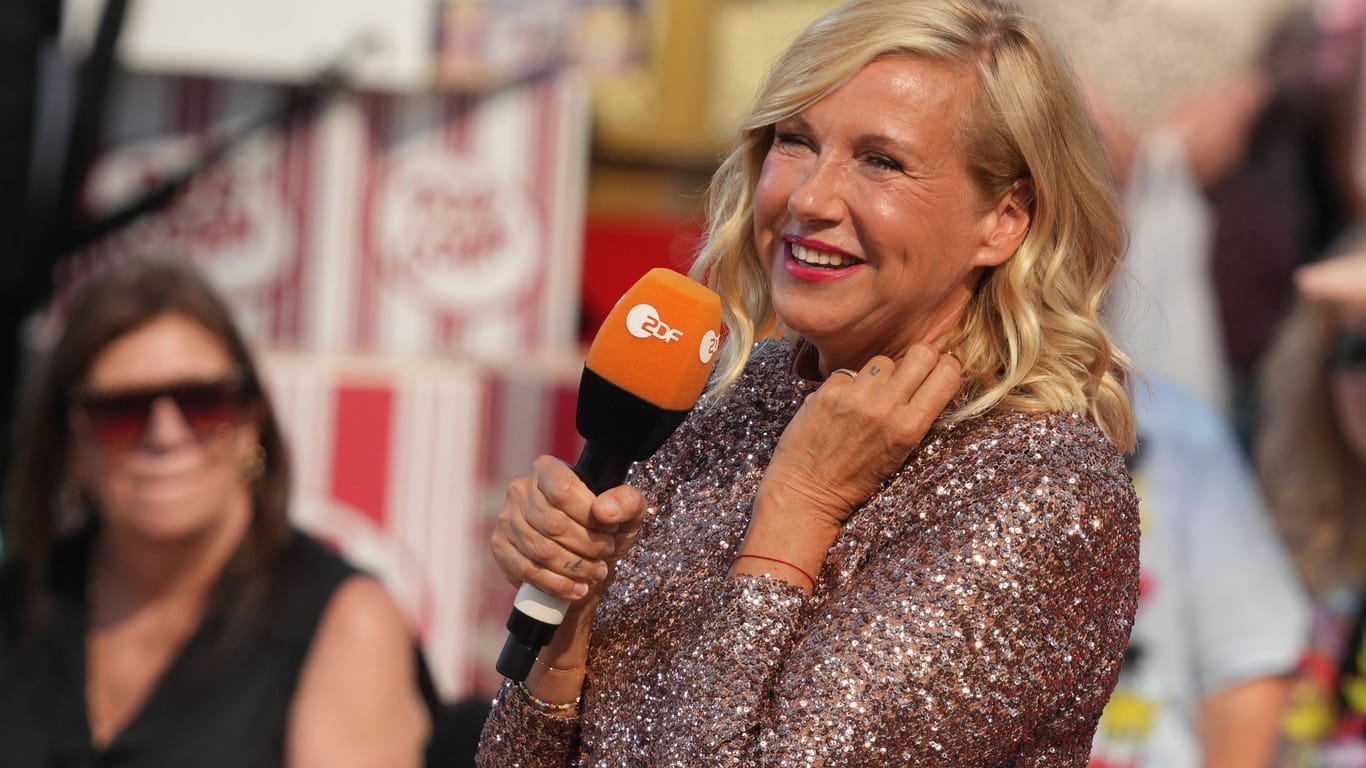 Andrea Kiewel: Sie moderiert den "Fernsehgarten" im ZDF.