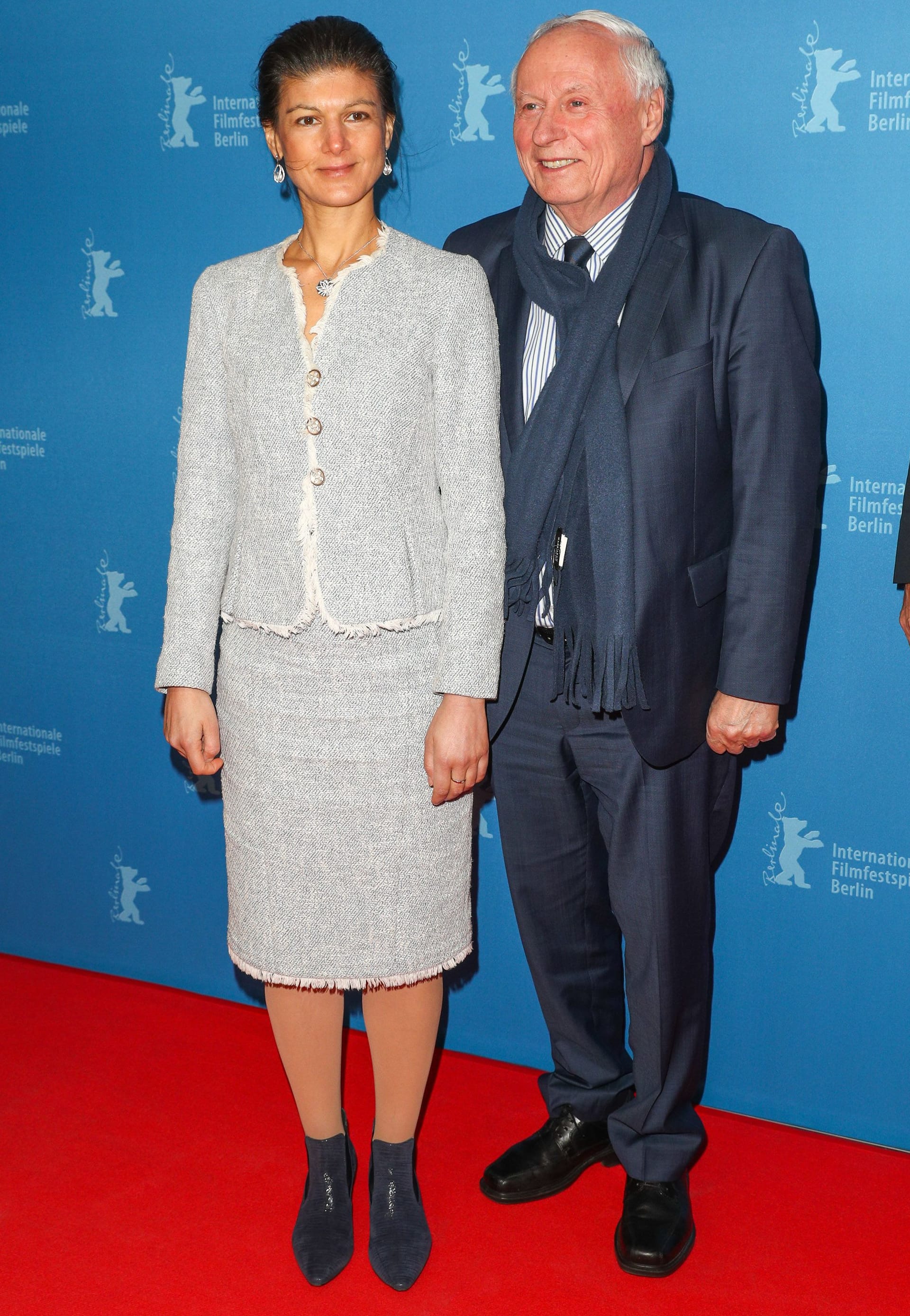 Sahra Wagenknecht mit Oskar Lafontaine im Februar 2012 bei der 67. Berlinale.