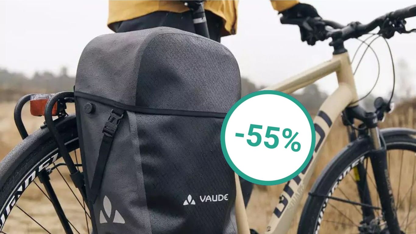 Amazon bietet die Fahrradtasche Aqua Back Pro von Vaude heute im Doppelpack zum halben Preis an.