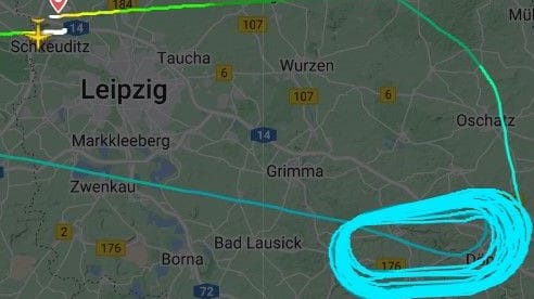 Die Flugroute der Maschine: Ein Flieger in Richtung Mali musste umdrehen.