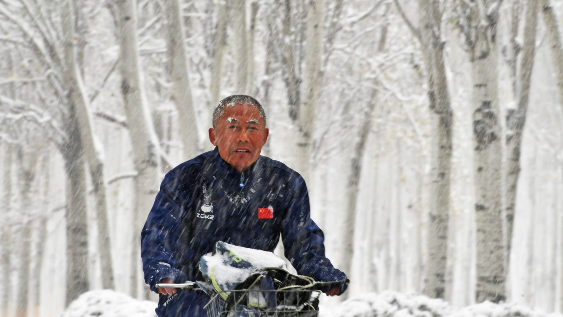 Wintereinbruch in Nordchina