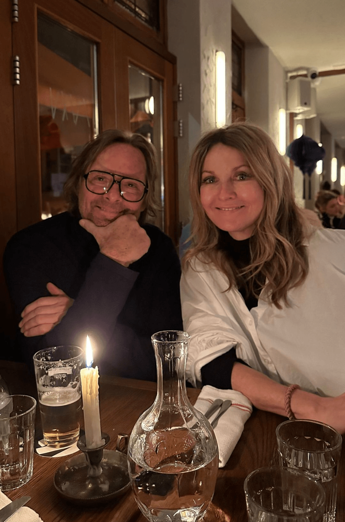 Frauke Ludowig und ihr Ehepartner bei einem Ausflug nach Amsterdam.