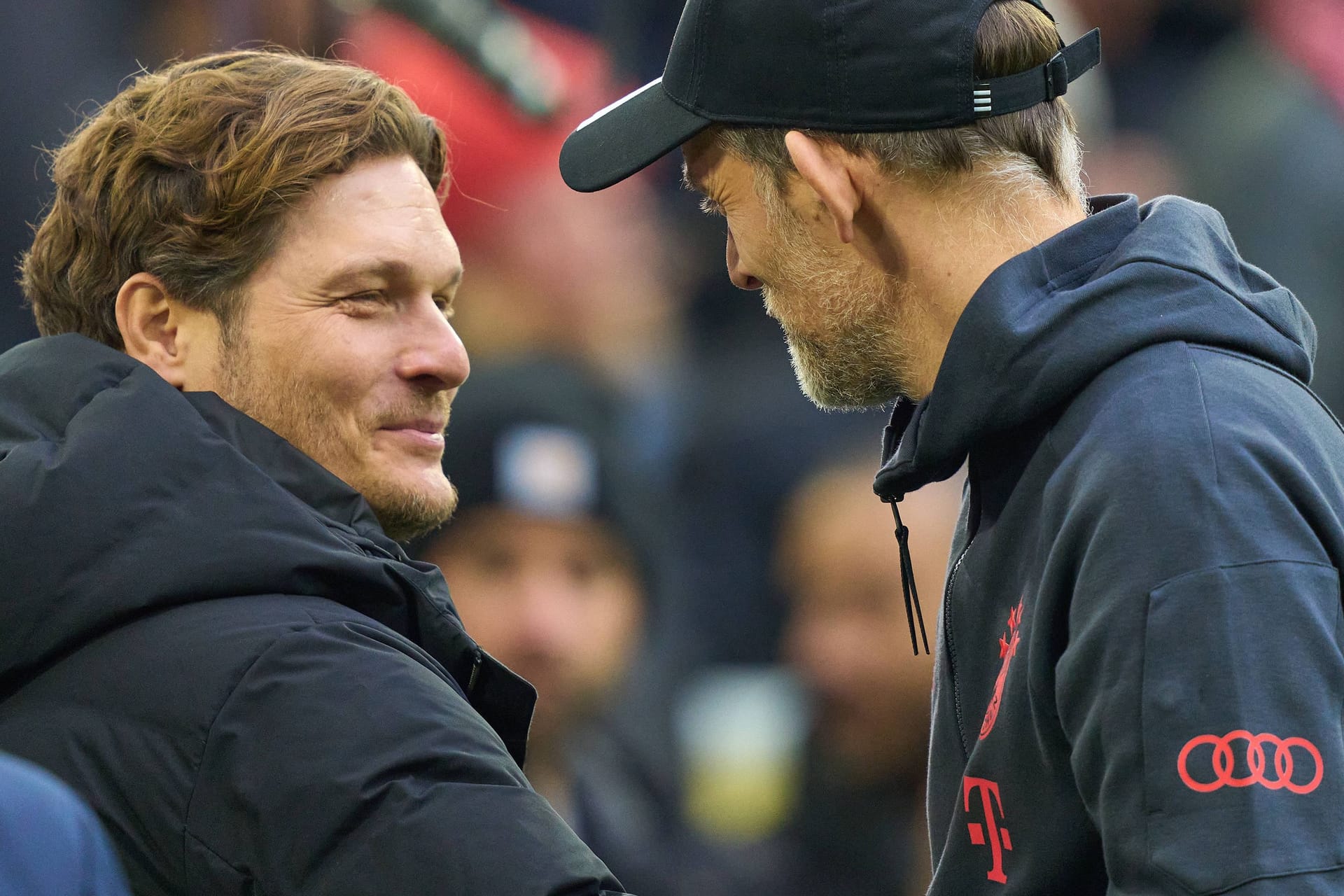 Edin Terzić und Thomas Tuchel: beide Trainer treffen am Samstag wieder aufeinander.