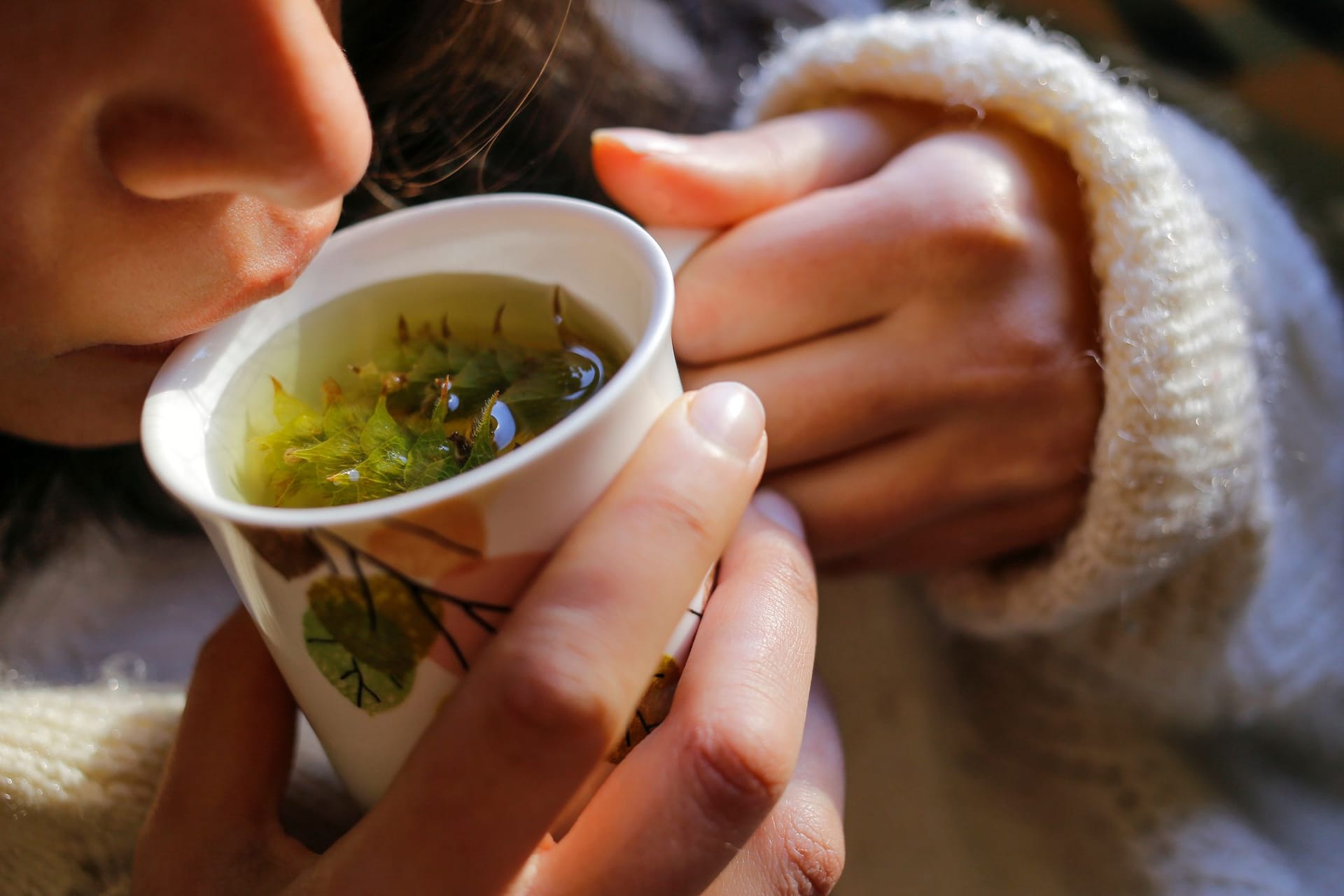 Kräutertee ist eine natürliche Verdauungshilfe. Gut geeignet sind Kamille, Kümmel, Fenchel, Salbei, Pfefferminze und Anis.