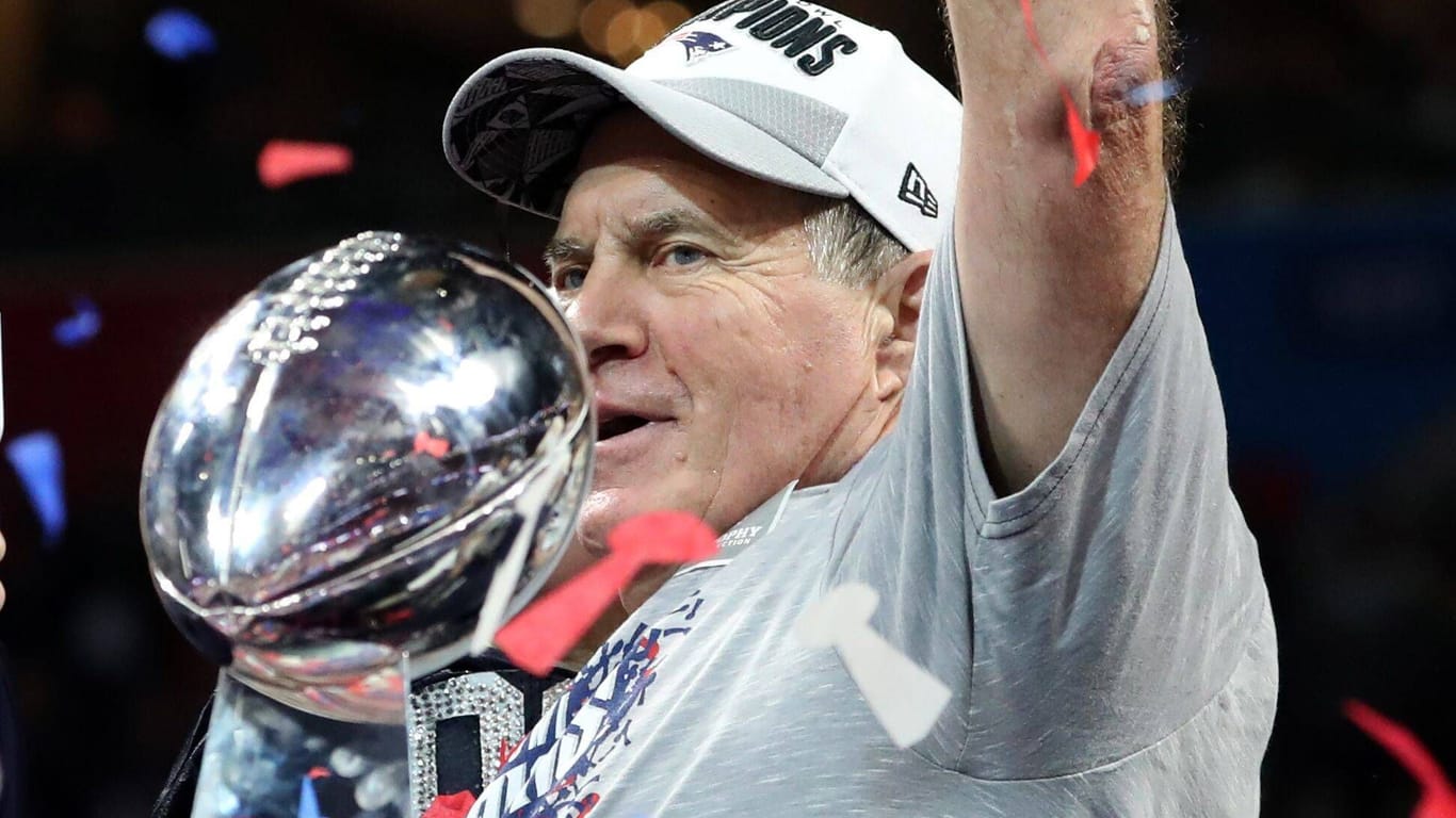 Bill Belichick: 2019 gewann er letztmals mit den New England Patriots den Super Bowl.
