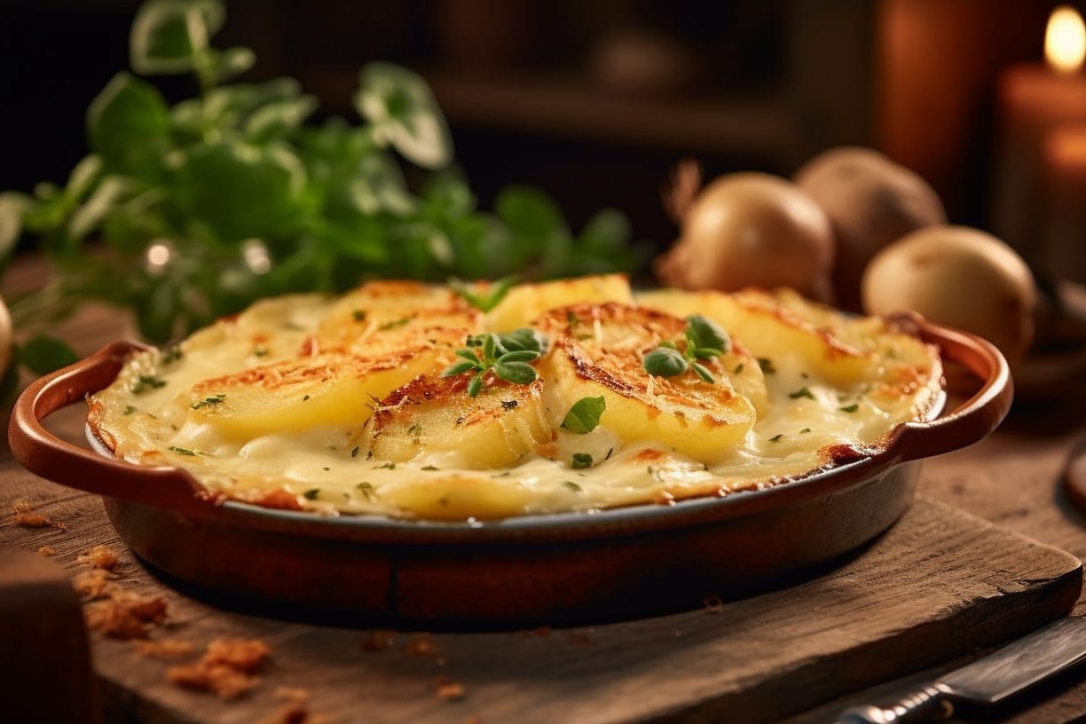 Schnelles Kartoffelgratin