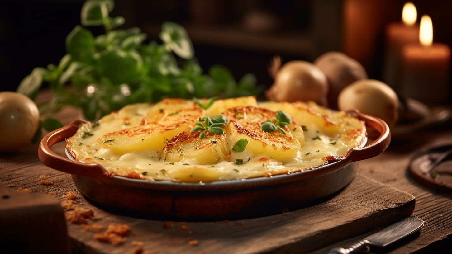 Schnelles Kartoffelgratin