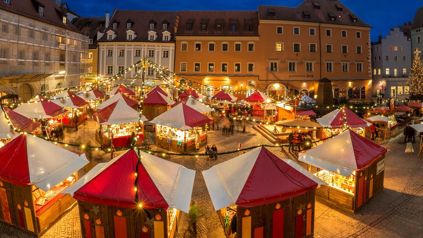 Weihnachtsmarkt in Regensburg: Hier ist es besonders festlich.