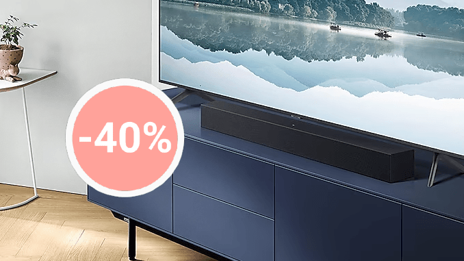 Lidl-Schnäppchen: Sparen Sie heute beim Kauf einer Soundbar von Samsung ganze 40 Prozent.