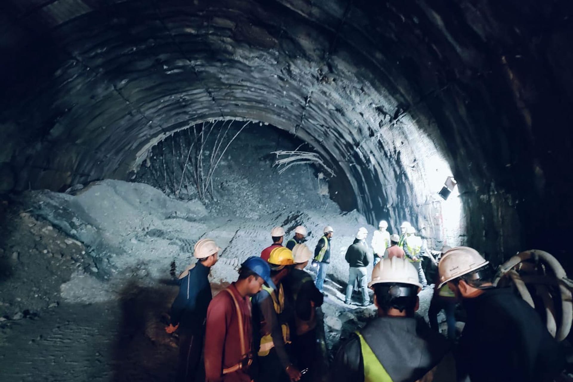 Tunnel-Einsturz in Indien