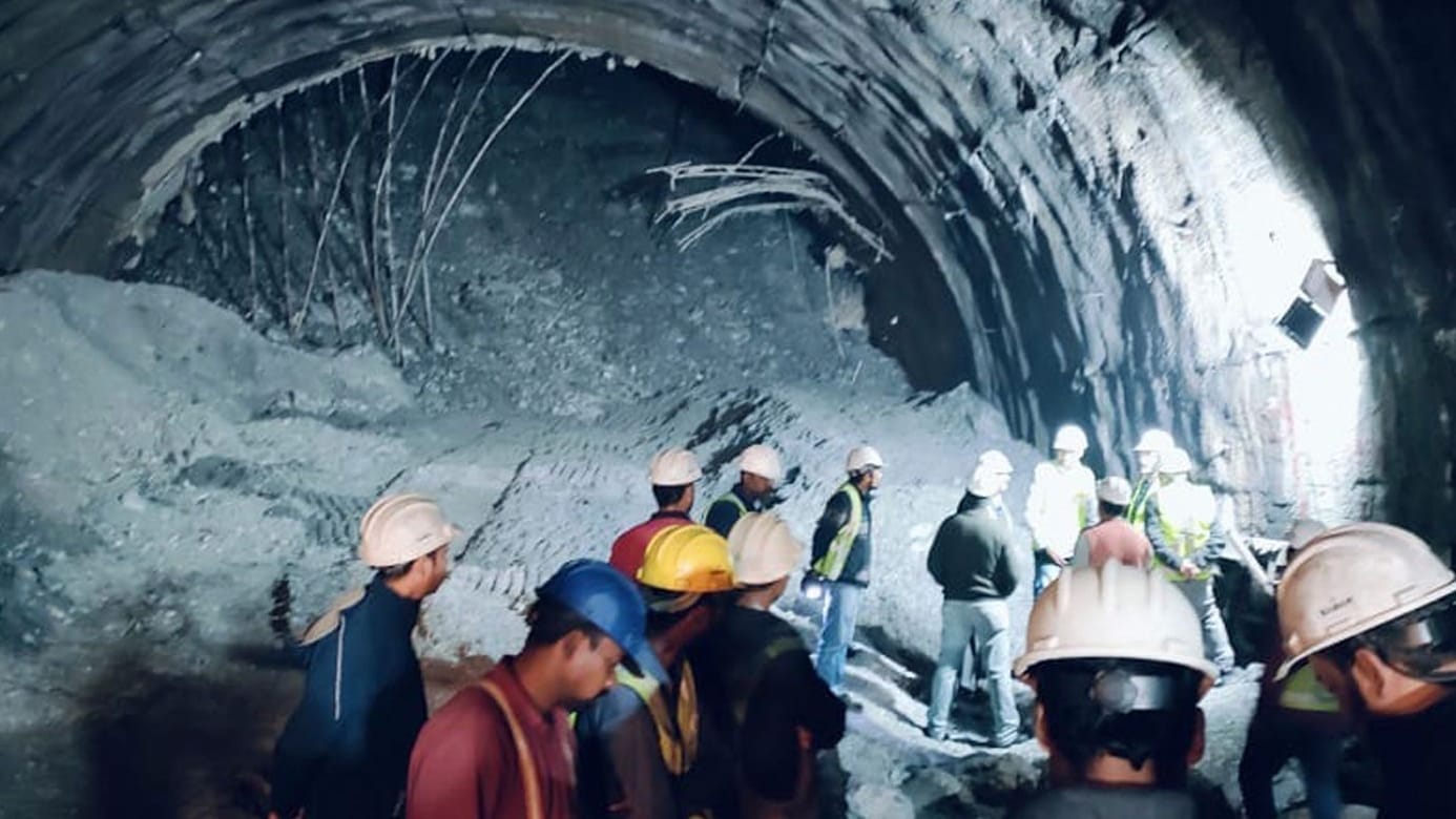 Tunnel-Einsturz in Indien