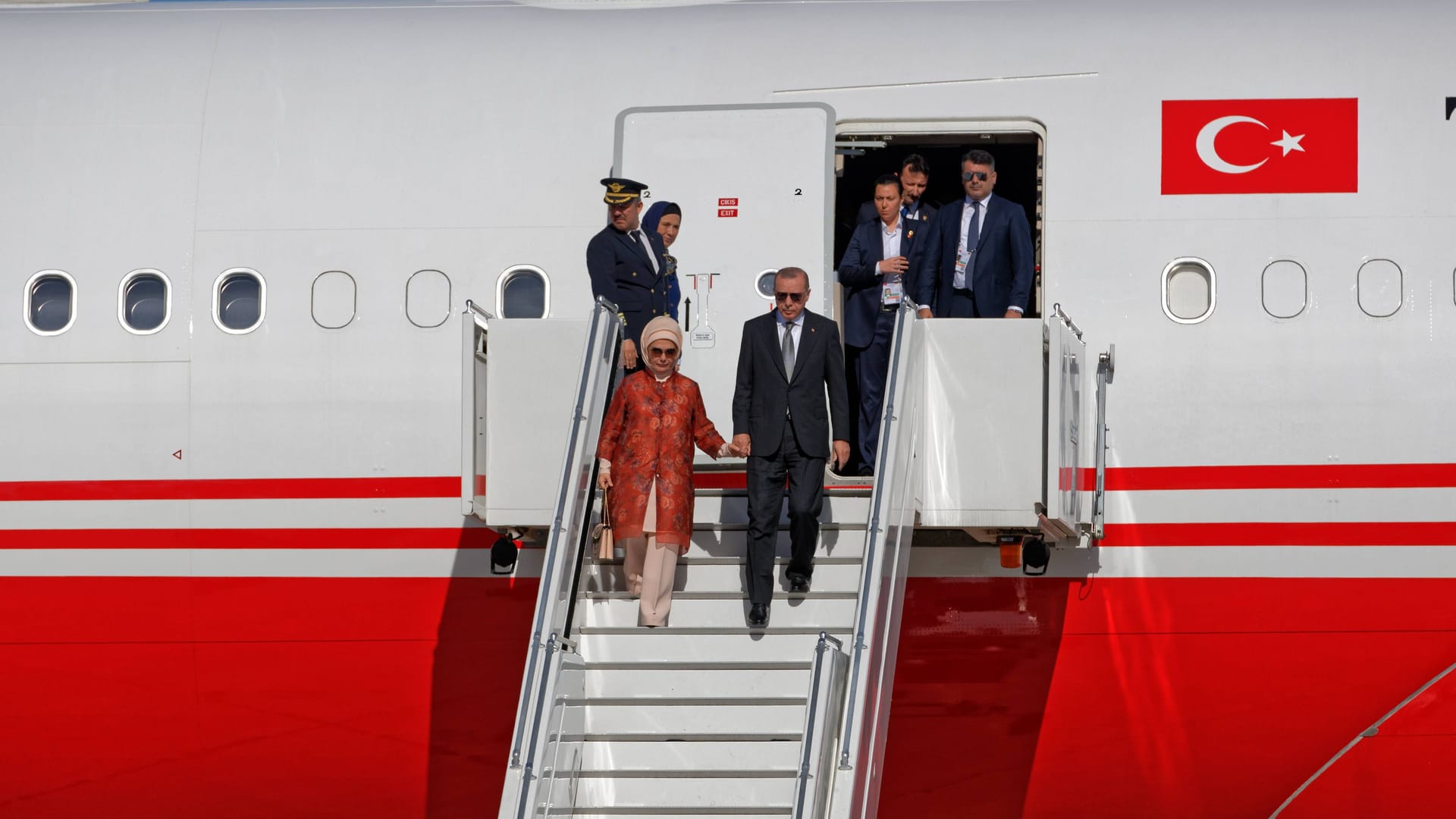 Besuch von Recep Tayyip Erdoğan in Köln 2018: Der türkische Staatspräsident weihte die neue Ditip-Moschee ein.