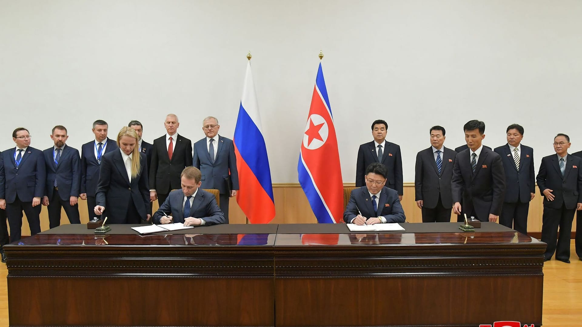 Russische Delegation in Nordkorea