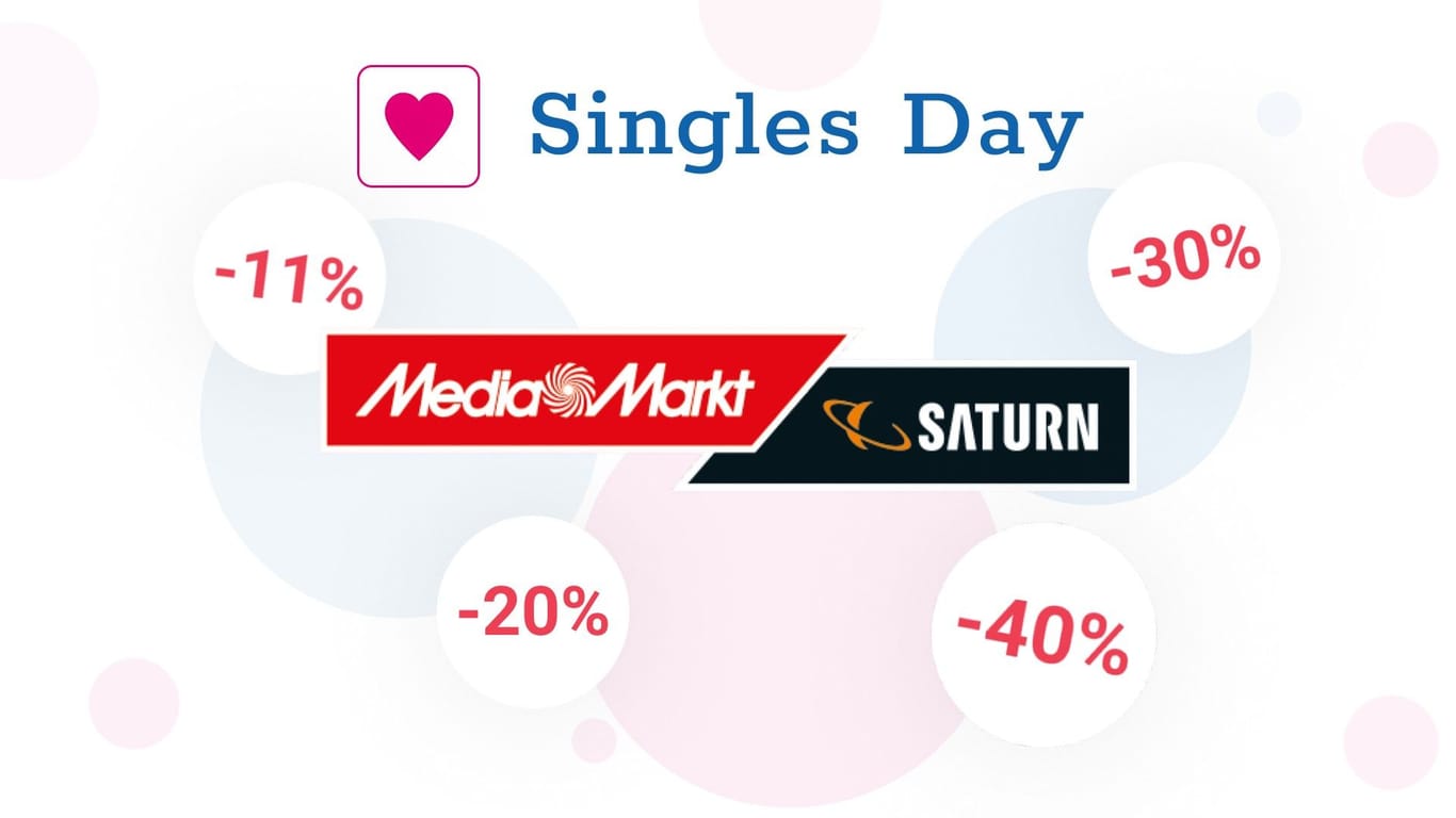 Singles Day 2023: Das sind die besten Angebote bei Media Markt und Saturn.