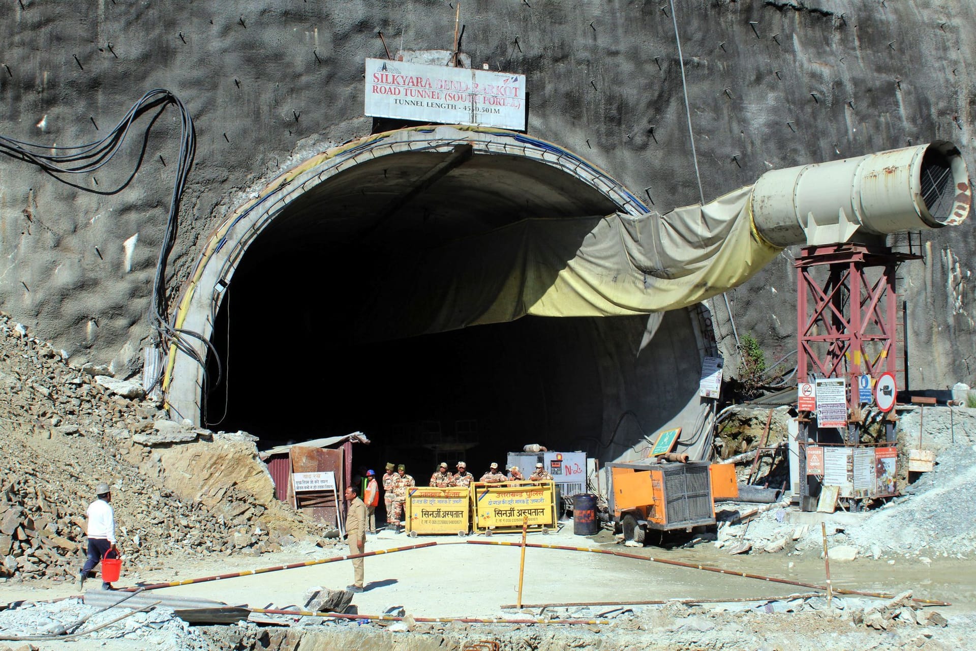 Tunnel-Einsturz in Indien