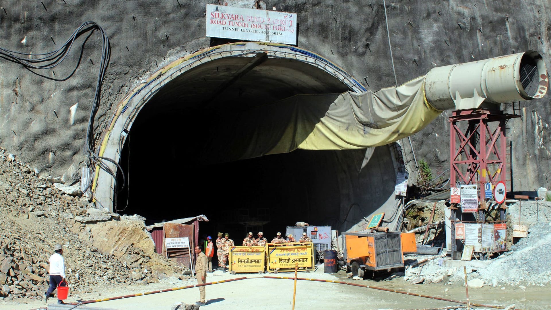 Tunnel-Einsturz in Indien