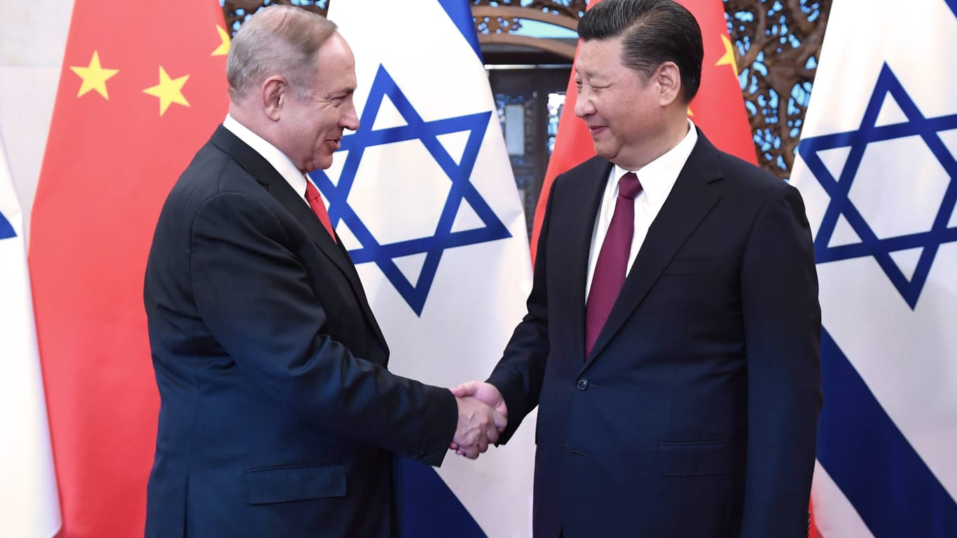Benjamin Netanjahu und Xi Jinping: China und Israel hatte vor dem Terrorangriff der Hamas gute Beziehungen.
