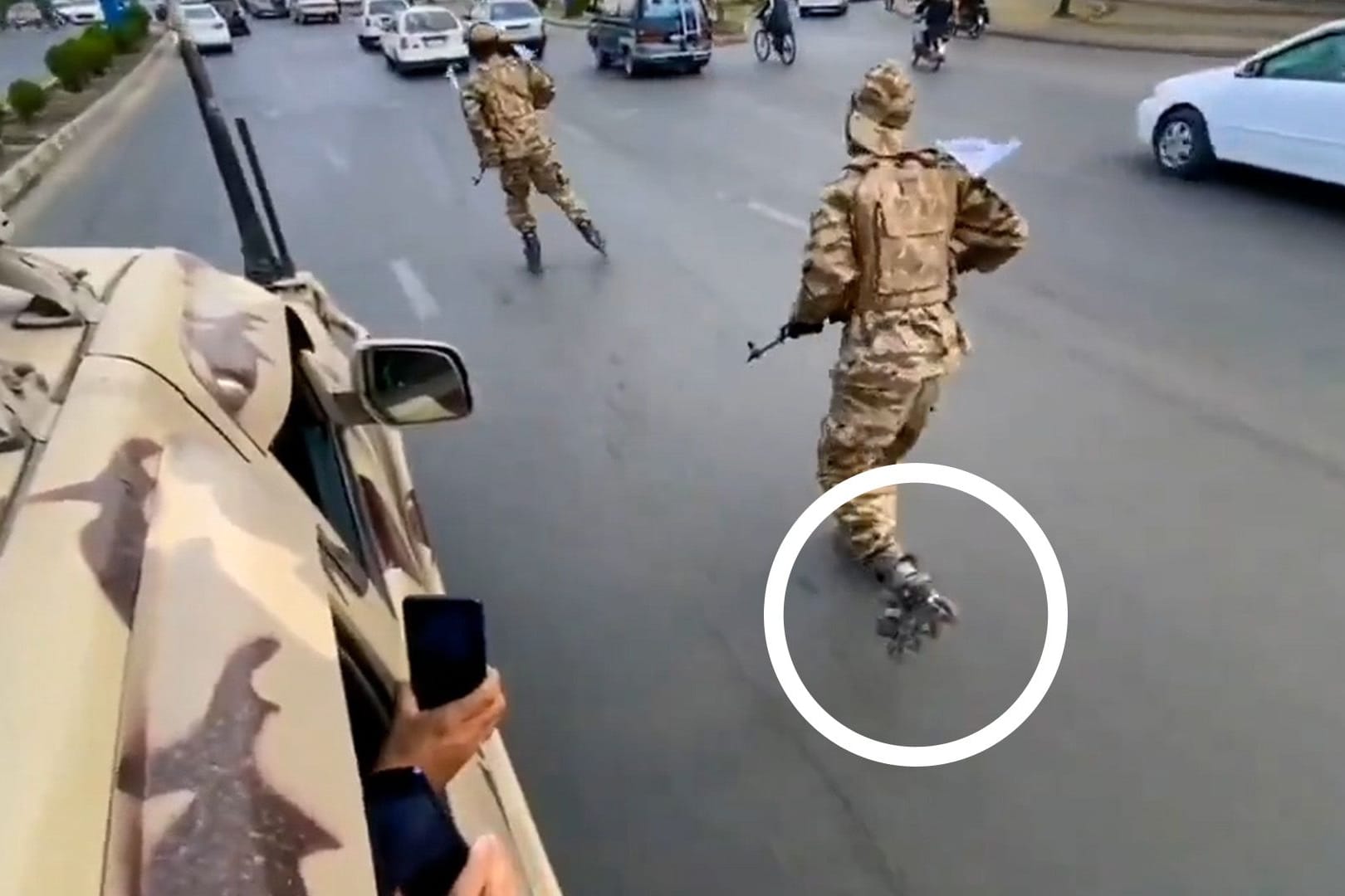 Taliban, Afghanistan, Rollerblades