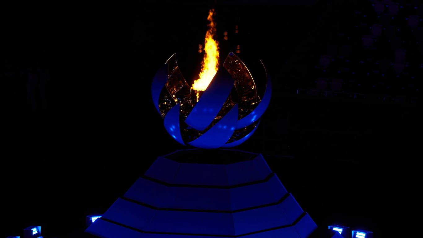 Das Olympische Feuer: Hier 2021 bei den Spielen in Tokio.
