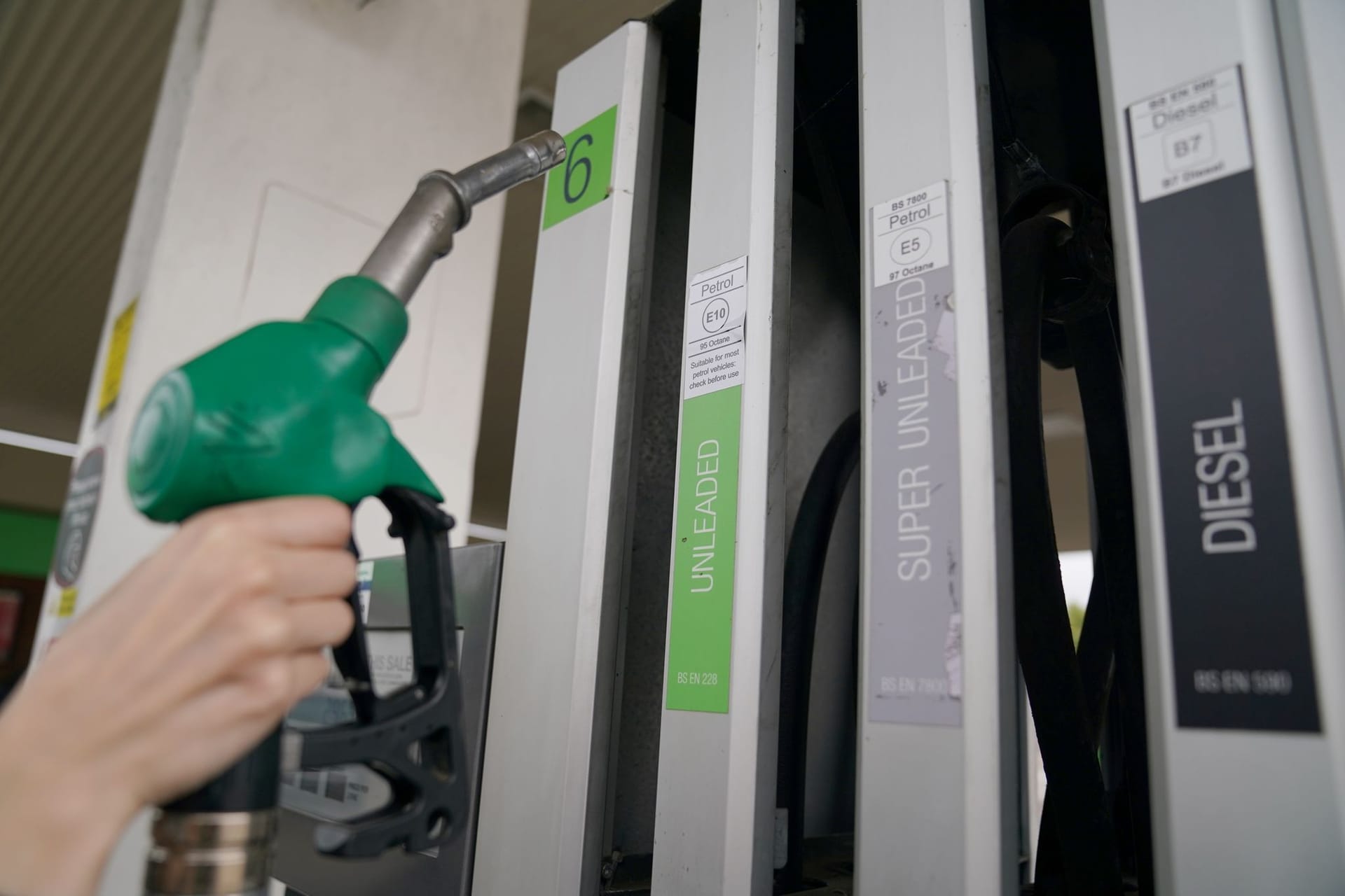 Tankstelle in Großbritannien