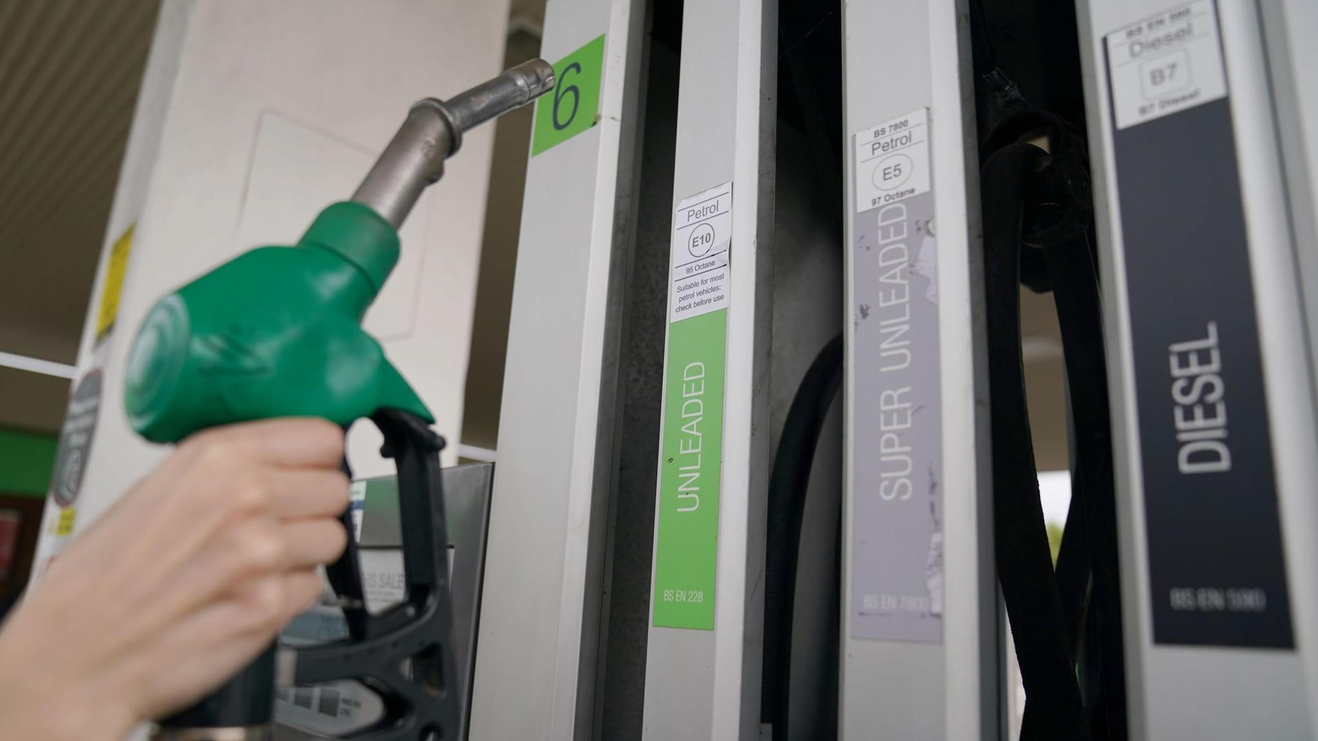 Tankstelle in Großbritannien Tankstelle in Großbritannien