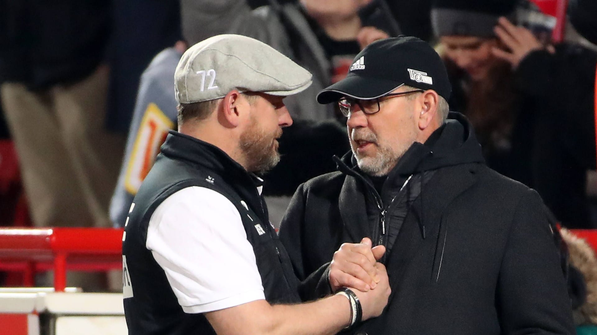 Gutes Verhältnis: Köln-Trainer Steffen Baumgart (l.) und Ex-Union-Trainer Urs Fischer.