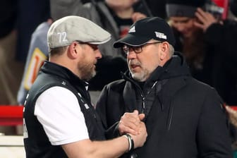 Gutes Verhältnis: Köln-Trainer Steffen Baumgart (l.) und Ex-Union-Trainer Urs Fischer.