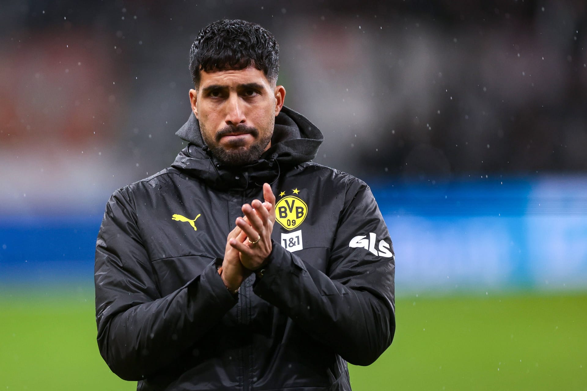 Emre Can: Sein Einsatz gegen die Bayern ist in Gefahr.