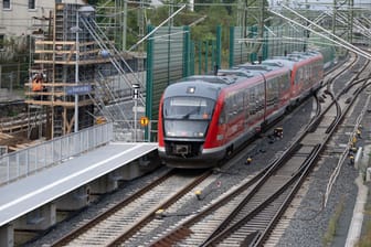 Bahn-Baustelle in Frankfurt