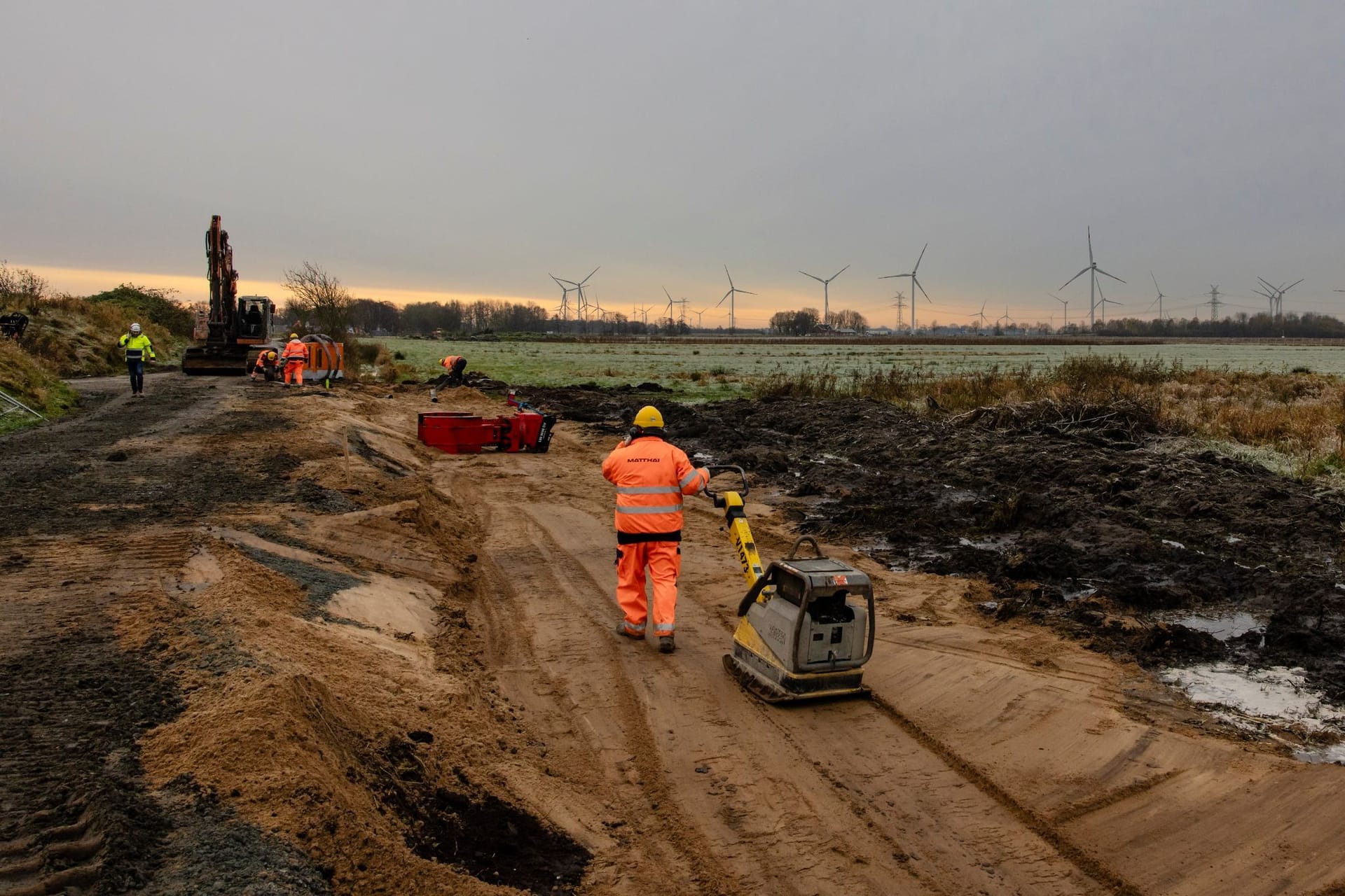 Baustelle für die Northvolt-Batteriefabrik Baustelle für die Northvolt-Batteriefabrik