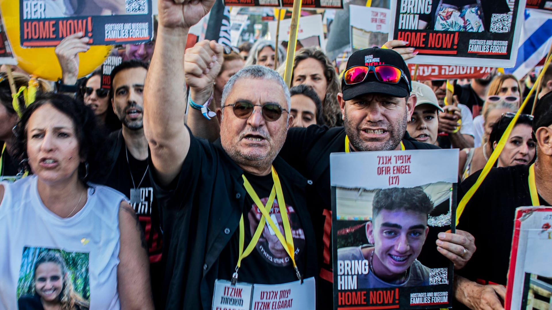 Wütende israelische Demonstranten: Erst durch die zahlreichen Proteste wurde die Befreiung der Geiseln ein zentrales Thema der israelischen Regierung.