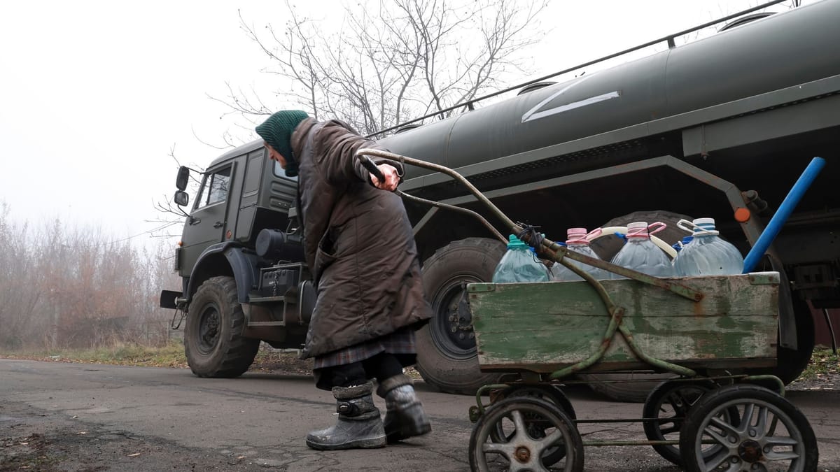 Ukraine: Donezk-Bewohner wenden sich wegen Wassermangel an Putin