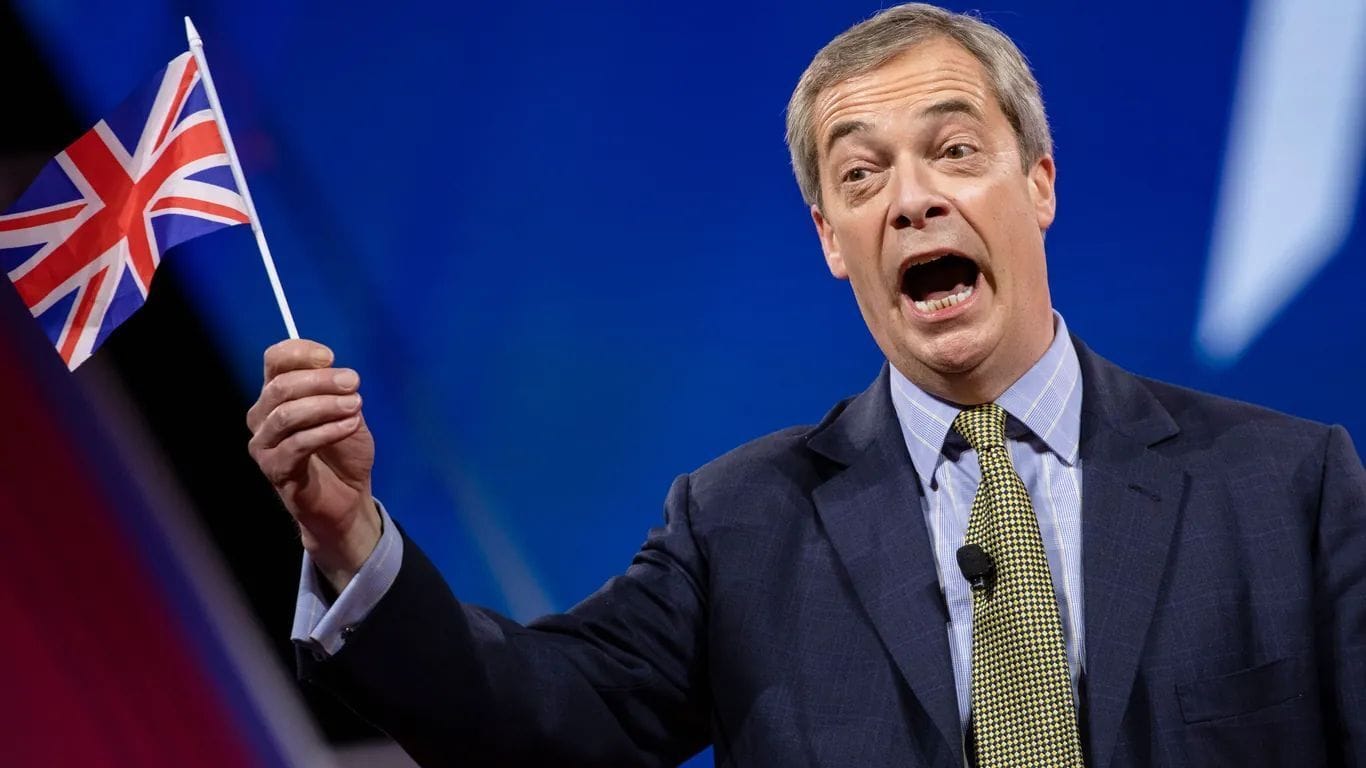 Nigel Farage gab alles, um Großbritannien aus der EU zu schwafeln.