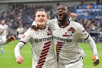 Nächste starke Leistung für Leverkusen: Florian Wirtz (l.) und Victor Boniface.