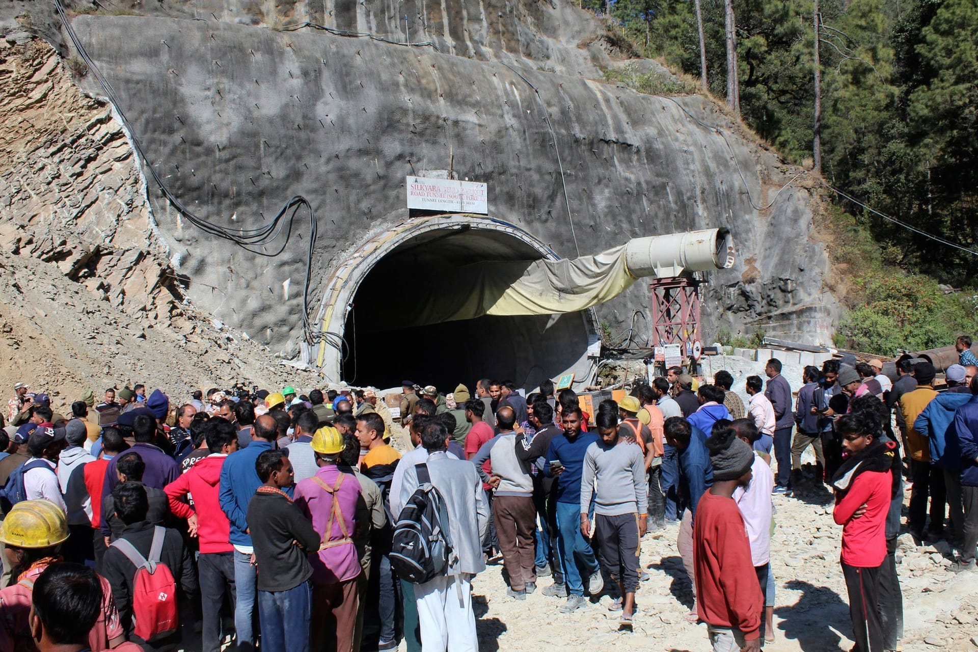 Tunnel-Einsturz in Indien