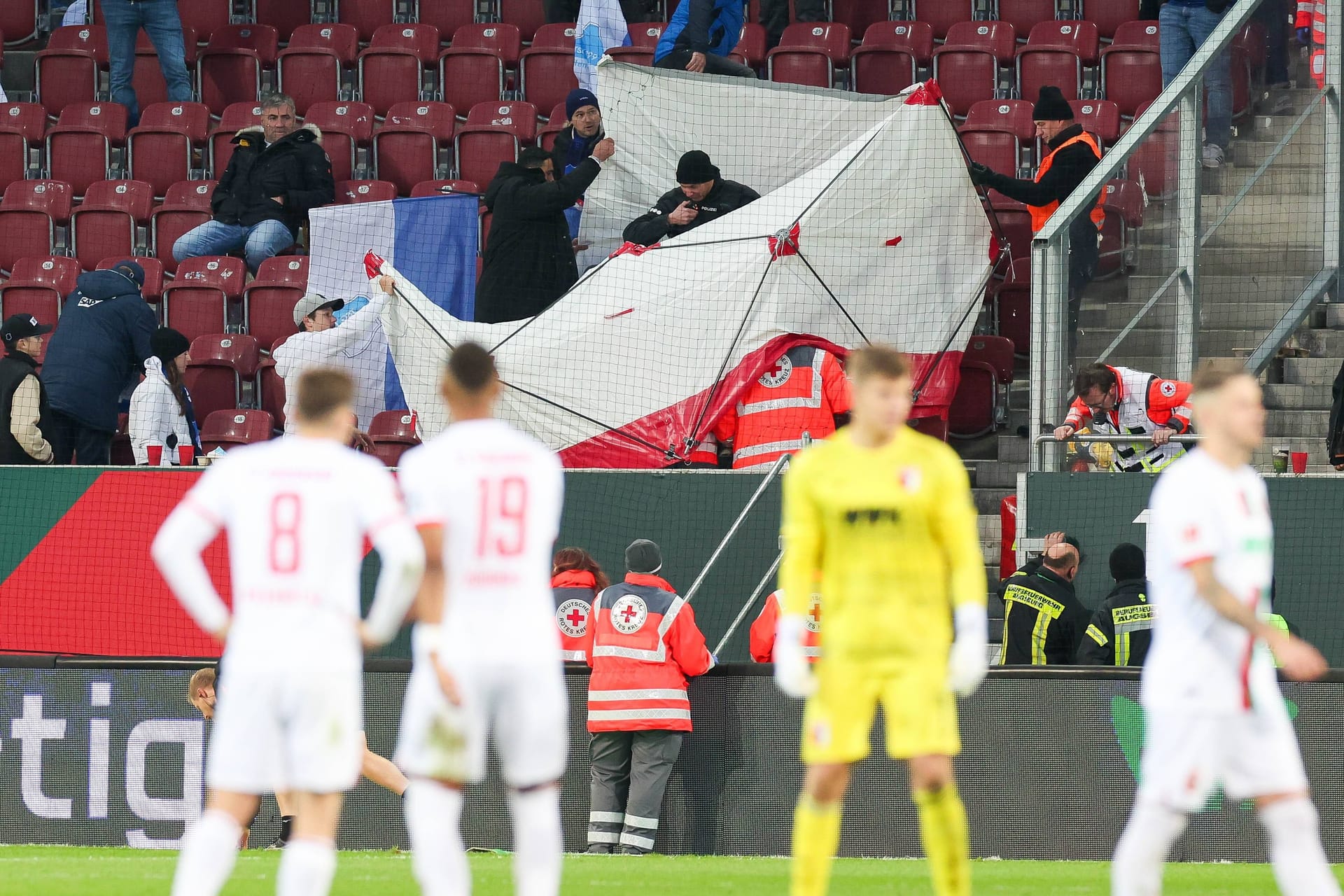 Hoffenheim: Ultras hatten einen Böller gezündet.