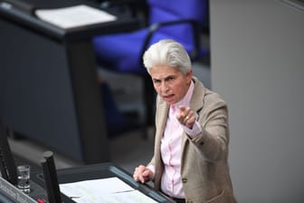 Marie-Agnes Strack-Zimmermann im Bundestag (Archivbild): Sie verteidigte die Haushaltsdiskussionen innerhalb der Ampelkoalition.