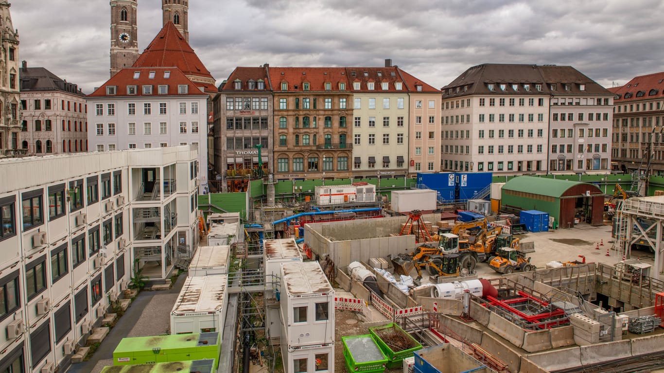 Die Baustelle für die zweite S-Bahn Stammstrecke: Der S-Bahnhof Laim soll erst 2028 fertig werden.