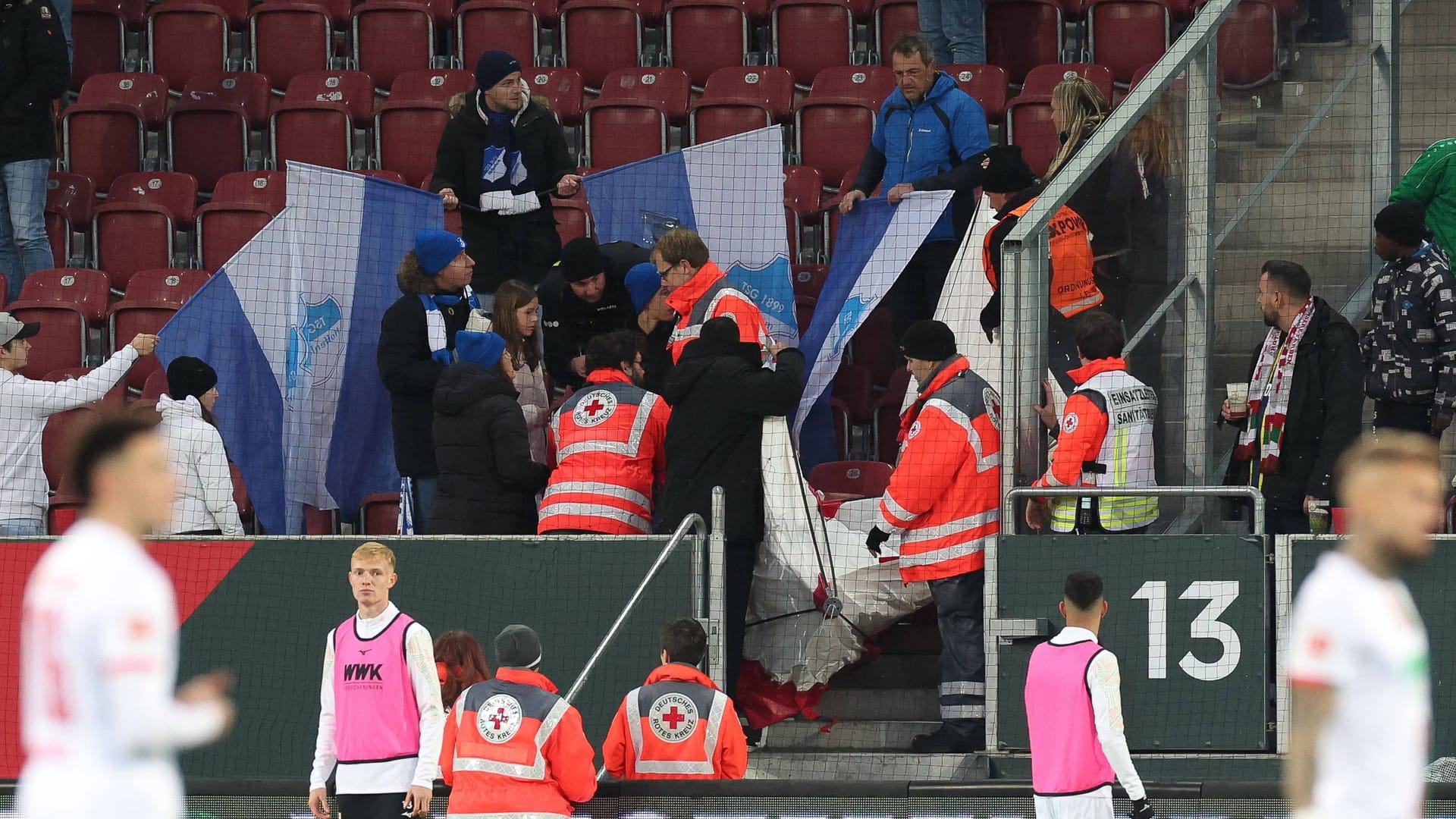 Ultras aus Hoffenheim: Hier wurden Personen verletzt.