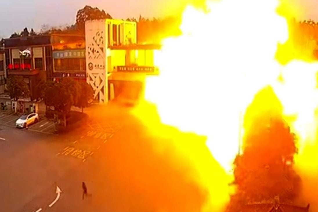 Explosion, Verkehr, China,