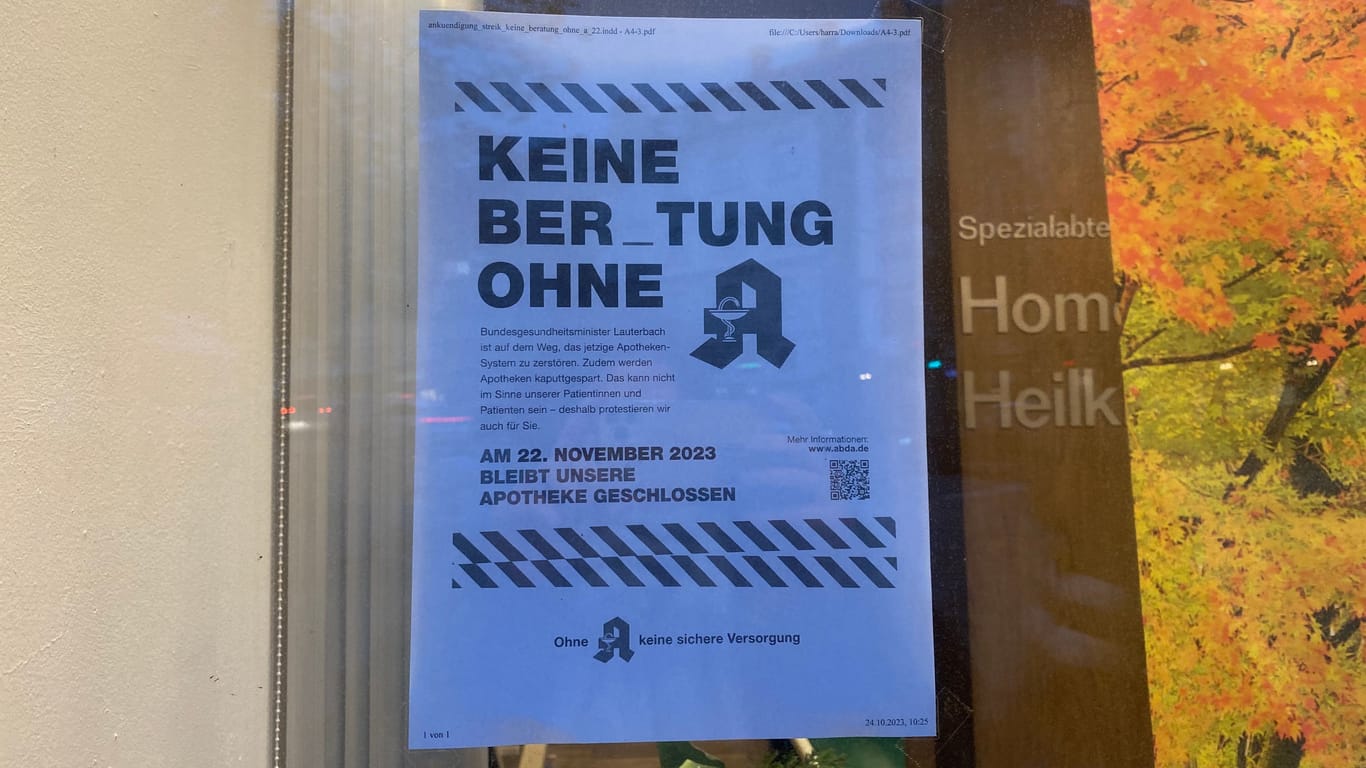 Am Buß- und Bettag, 22. November, bleiben viele Apotheken in Bayern und Baden-Württemberg geschlossen.