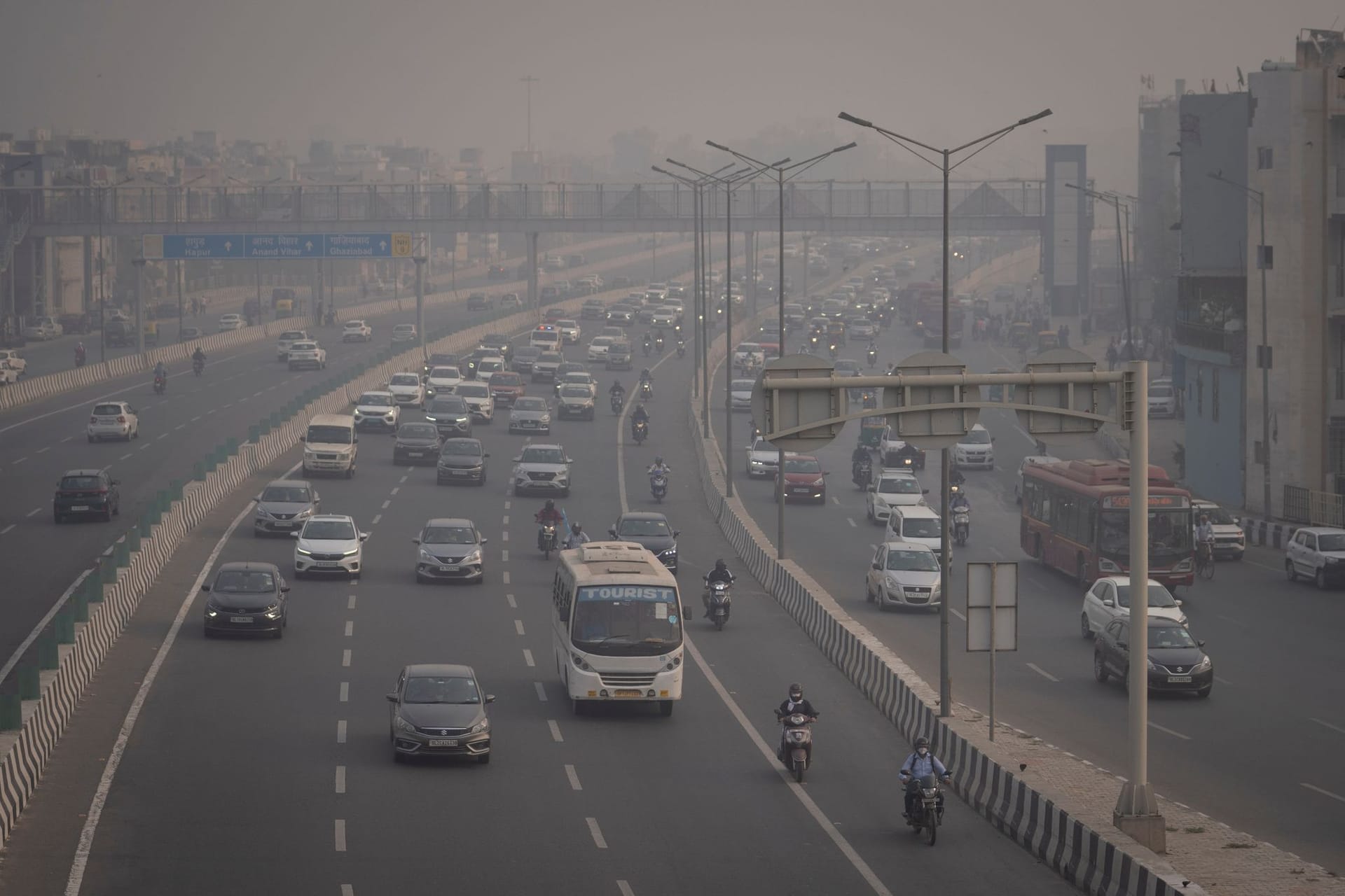 Smog in Neu Delhi