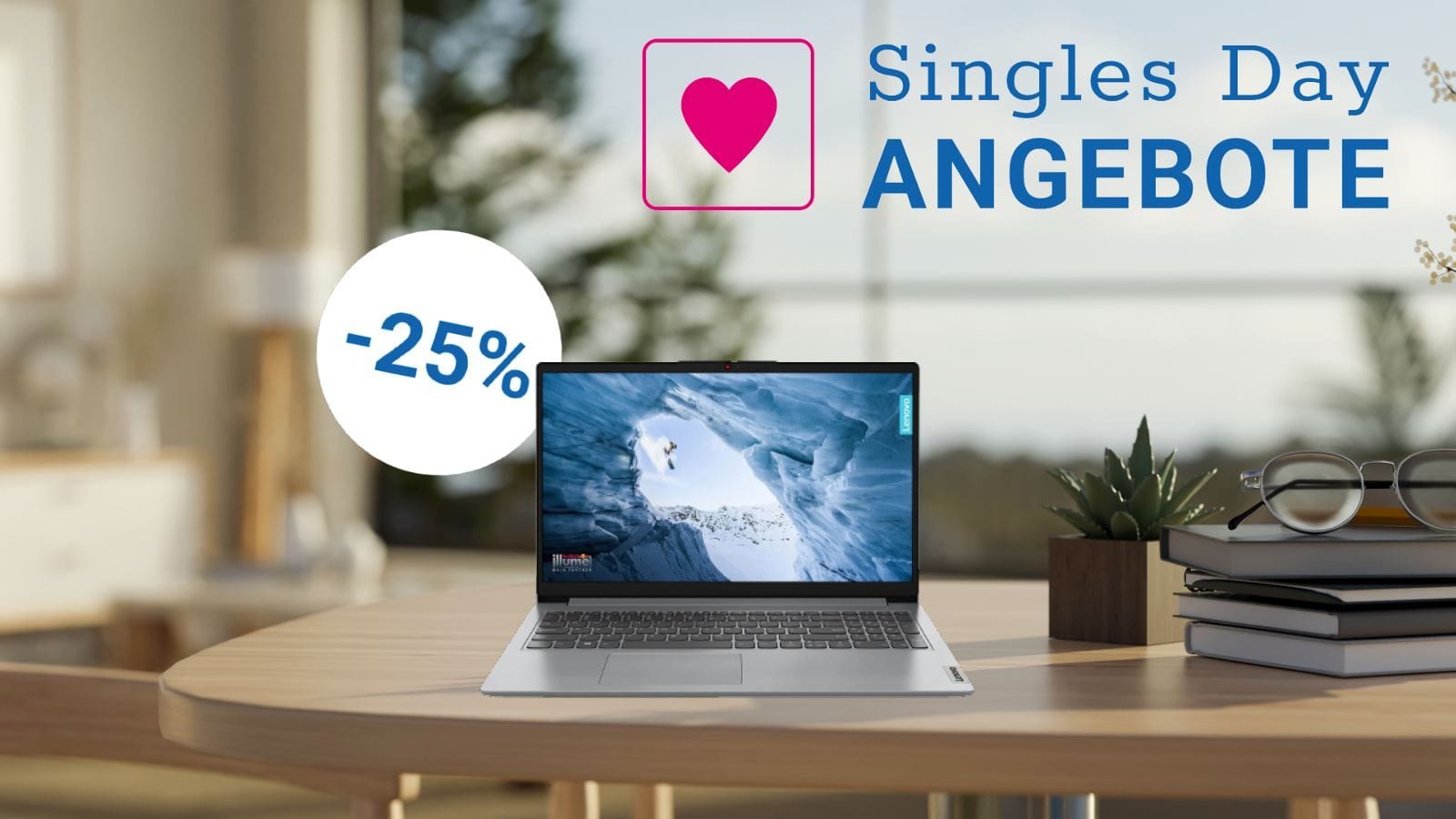 Top-Deal am Singles Day: Media Markt hat einen Lenovo-Laptop zum Rekord-Tiefpreis unter 250 Euro im Angebot.