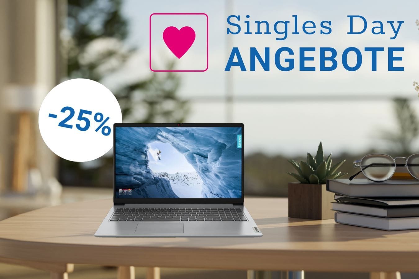 Top-Deal am Singles Day: Media Markt hat einen Lenovo-Laptop zum Rekord-Tiefpreis unter 250 Euro im Angebot.