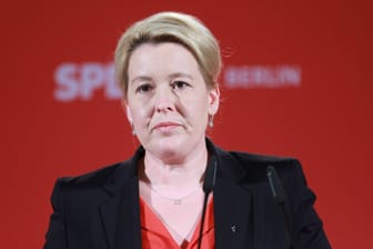 Berlin, Deutschland, 23.09.2023: Landesparteitag der Berliner SPD: Franziska Giffey