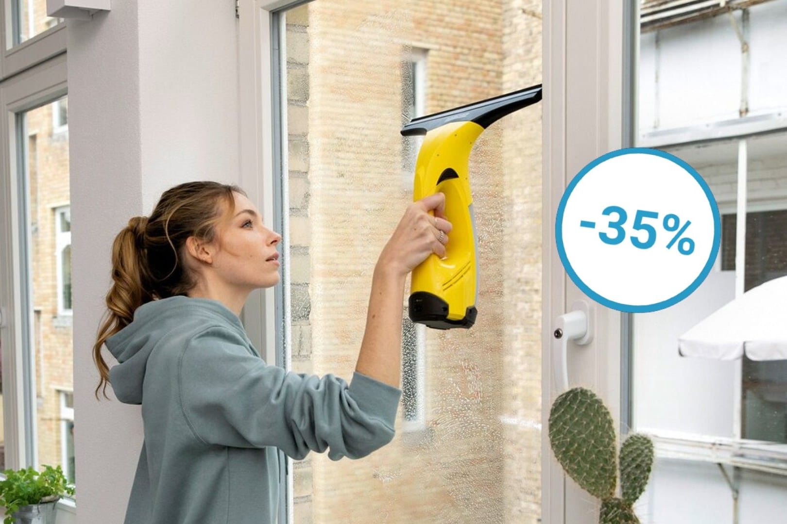 Lidl bietet nur heute einen Akku-Fenstersauger von Kärcher zum Spitzenpreis unter 40 Euro an.