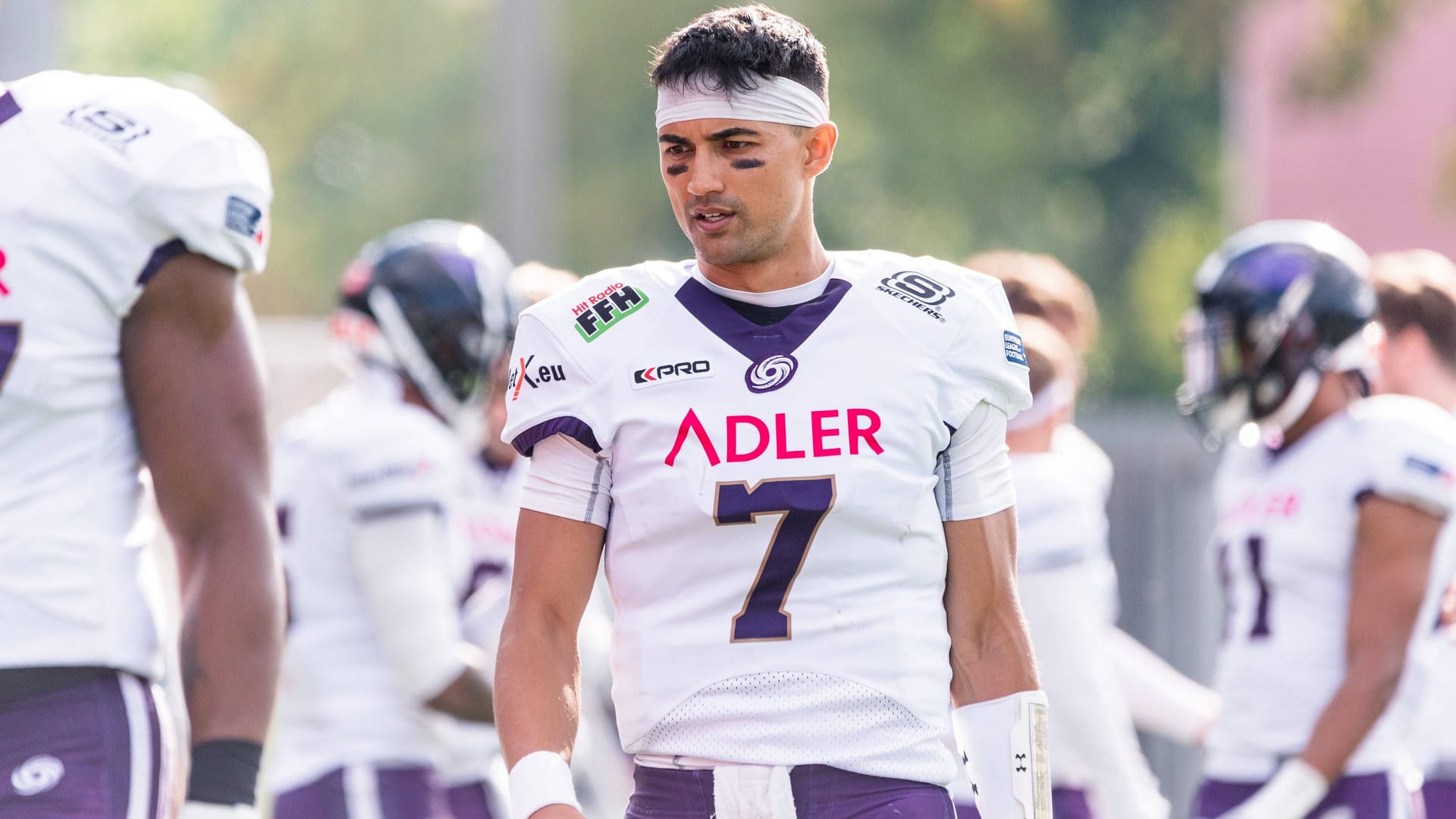 Jakeb Sullivan: ehemaliger Quarterback von Frankfurt Galaxy. Jakeb Sullivan: ehemaliger Quarterback von Frankfurt Galaxy.